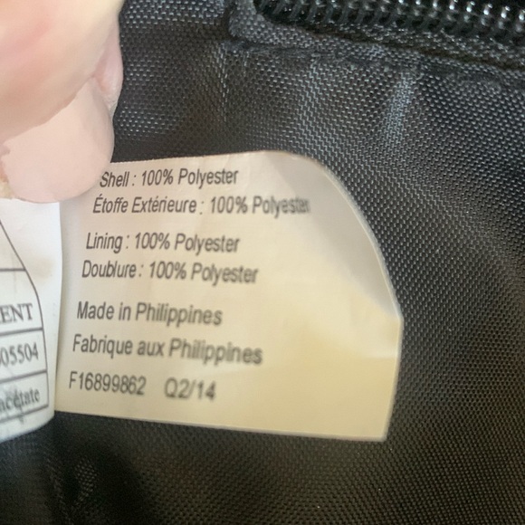 SONIA KASHUK bag, pink roses on black/white houndstooth check, silver zipper EUC - Picture 11 of 17